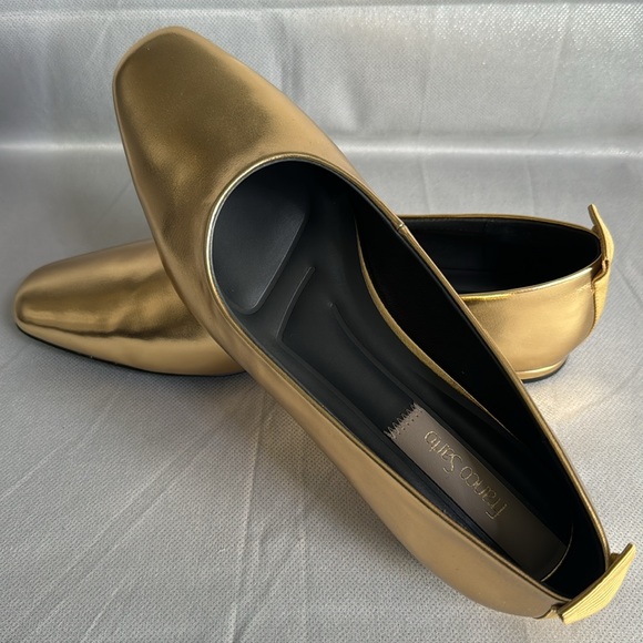 FRANCO SARTO L VANA GOLD SY VANA BALLET FLAT WOMEN SIZE 9 1/2 SHOES. BRAND NEW. - Picture 3 of 9